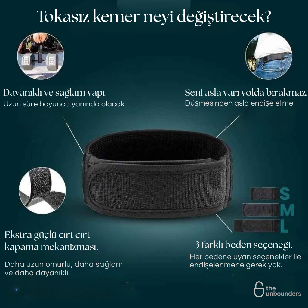 Tokasız Elastik Kemer